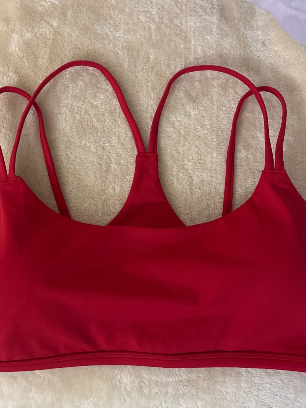Buffbunny red strap sports bra brand new extra large